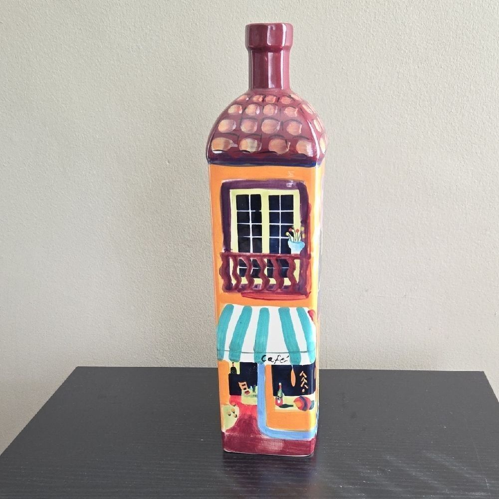 Naylor Hand Painted Olive Oil Bottle
